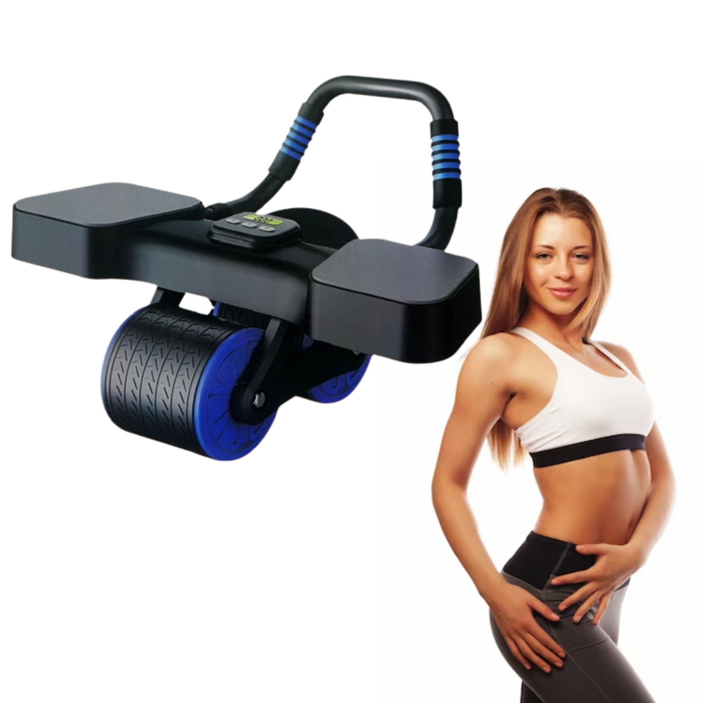 Rueda Abdominal de rebote con soporte contador