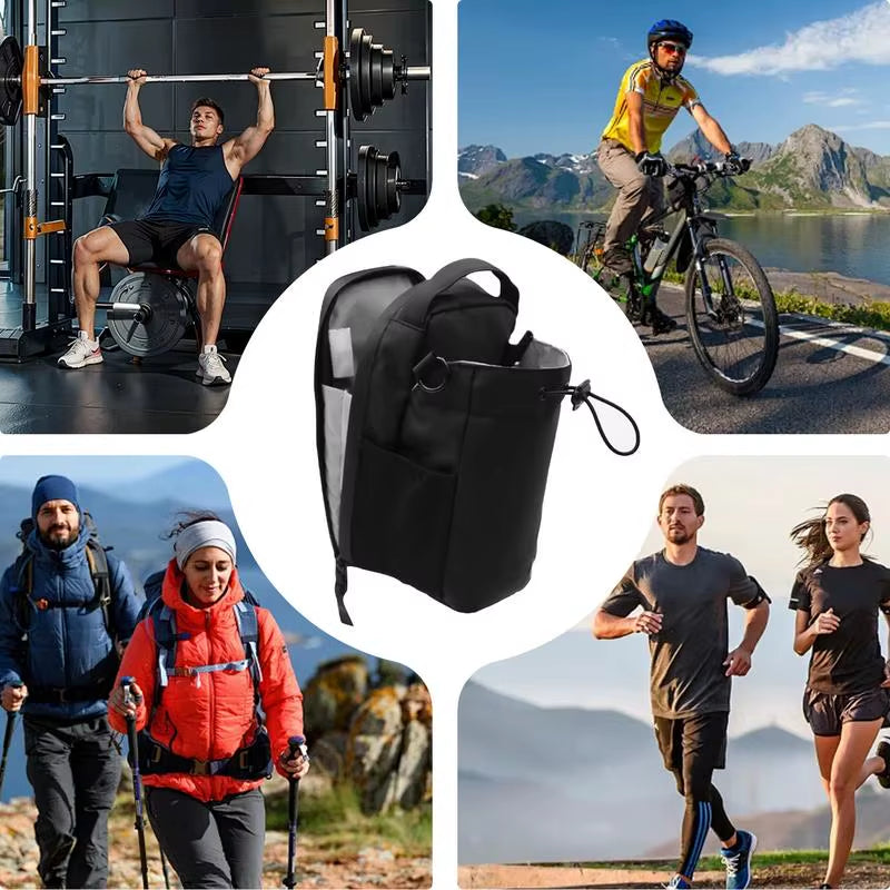 Magnetic Gym Bag Large Capacity Magnetic Carrier Bag with Phone Pocket Portable Gym Water Bottle Pouch Gym Accessories Organizer